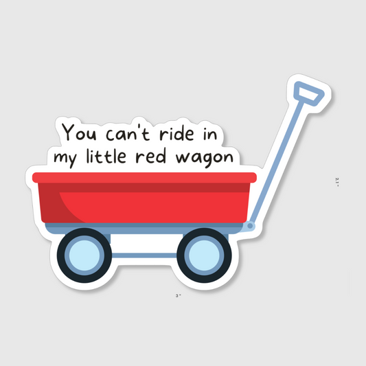 Little Wagon Pair of Vinyl Stickers