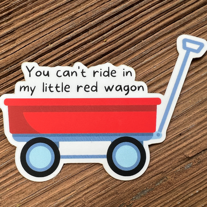 Little Wagon Pair of Vinyl Stickers