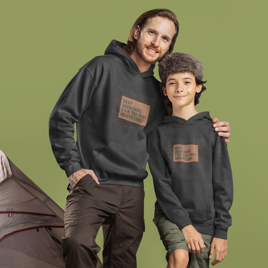 Searching for Adventure: Topo- Youth Hoodie